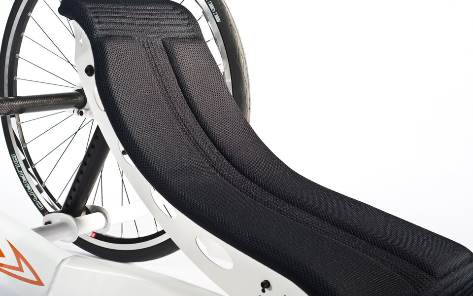 Innovative hand bike backrest